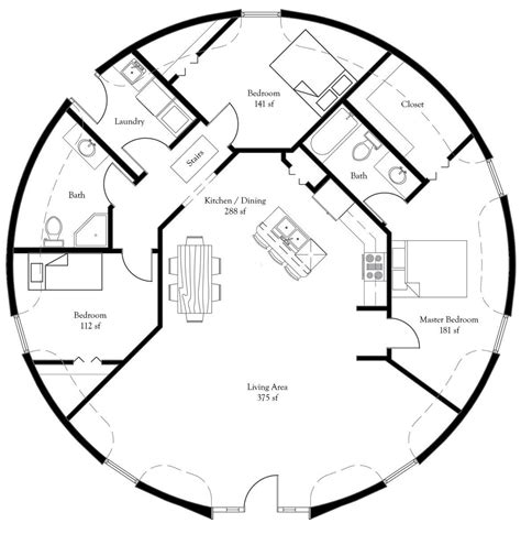 Dome House Floor Plans - floorplans.click