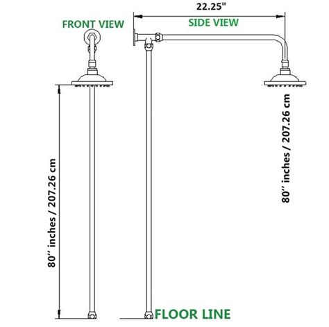 Ceiling Rain Shower Head Distance From Wall | Shelly Lighting