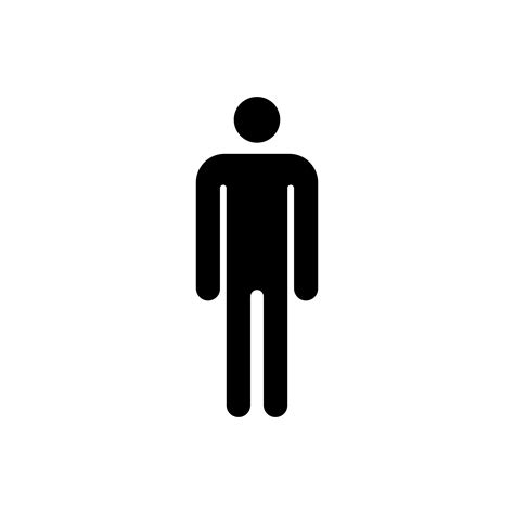 Man icon. Male sign for restroom. Boy WC pictogram for bathroom. Vector toilet symbol isolated ...