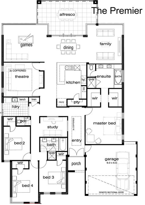 floor plan: 5 bedroom single story house plans bedroom at real ...