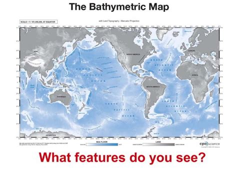 Bathymetric map