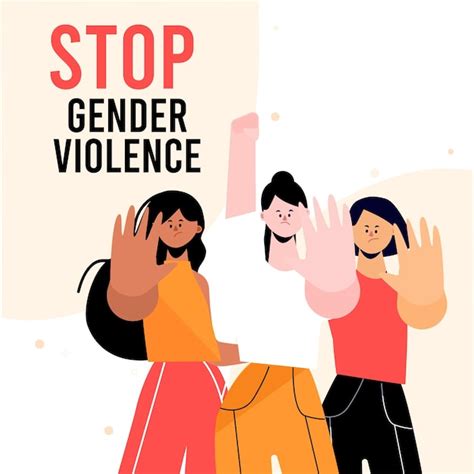 Free Vector | Stop gender violence concept