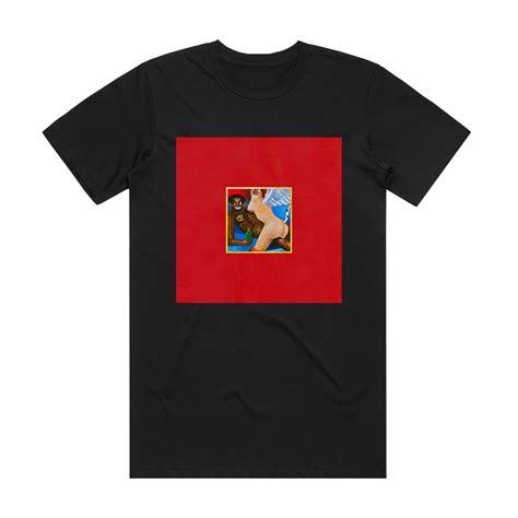 Kanye West My Beautiful Dark Twisted Fantasy 3 Album Cover T-Shirt Black – ALBUM COVER T-SHIRTS