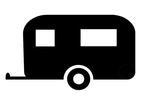 Camper clipart silhouette, Camper silhouette Transparent FREE for ...