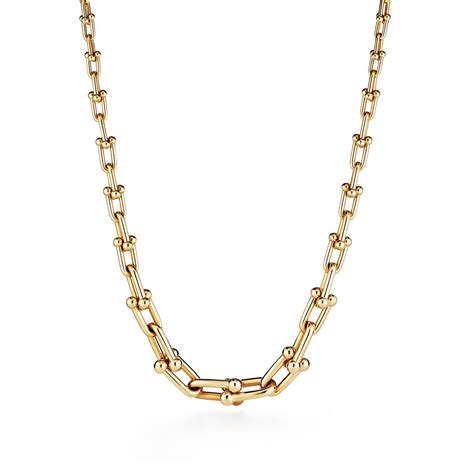 Tiffany HardWear Graduated Link Necklace in Yellow Gold | Tiffany & Co. US