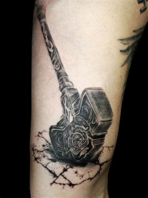 Thor hammer tattoo | Thor hammer tattoo, Thor tattoo, Hammer tattoo