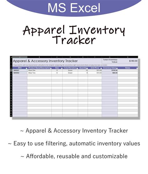 Inventory Tracking Template Excel