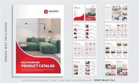 Premium Vector | Company product catalogue design template