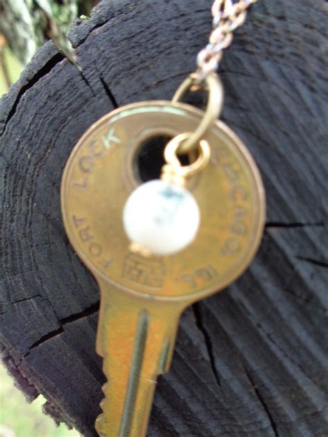 Handmade Upcycled Fort Lock Chicago Ill Key Necklace - Etsy