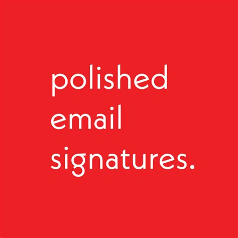 Create a professional email signature with social links by Getpolished_ | Fiverr