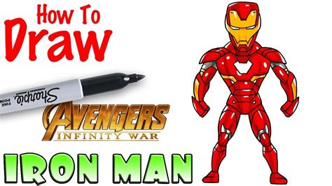 How to Draw Iron Man | Avengers Infinity War - YouTube