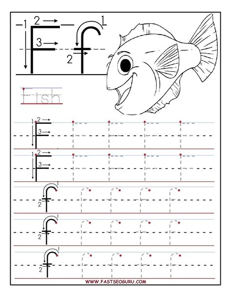 letter f worksheet for preschool and kindergarten activity shelter ...