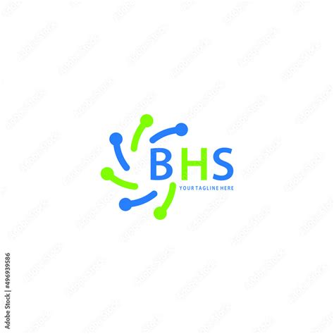 BHS logo design initial creative letter on white background. BHS vector logo simple, elegant and ...