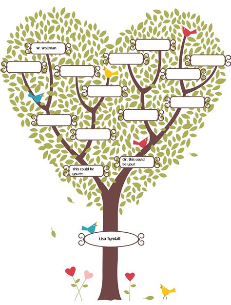 cute fill in the blank family tree | LDS | Pinterest ... | Family tree printable, Family tree ...