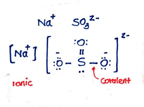 In the Lewis structure for sodium sulfite, why is sodium not connected to the rest of the ...