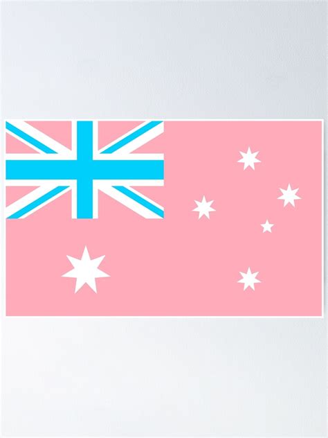 "Transgender Australian Flag (Reversed)" Poster for Sale by OutOfNowhere | Redbubble