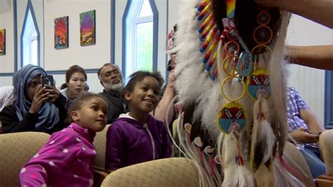 Newcomers to Canada visit Muskeg Lake Cree Nation to learn about reconciliation | CBC News