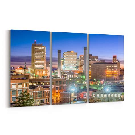 Harrisburg Skyline Wall Art Canvas Harrisburg Canvas Print | Etsy