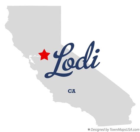 Map of Lodi, CA, California