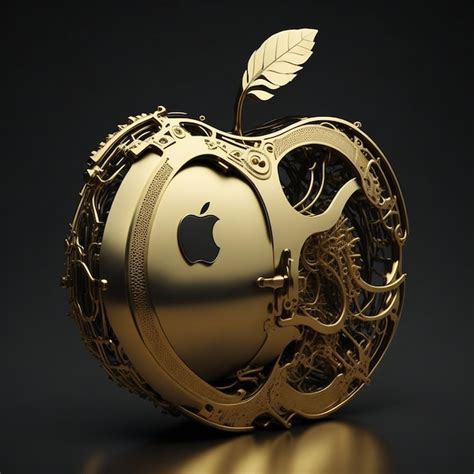 Premium AI Image | Apple logo golden