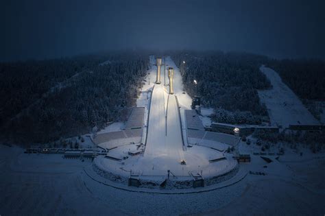 Lillehammer’s Olympic Resort : Olympic Sites From The Sky In Lillehammer Norway On February 15 ...