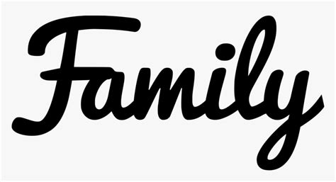 Calligraphy,text,brand - Family Text, HD Png Download , Transparent Png Image - PNGitem