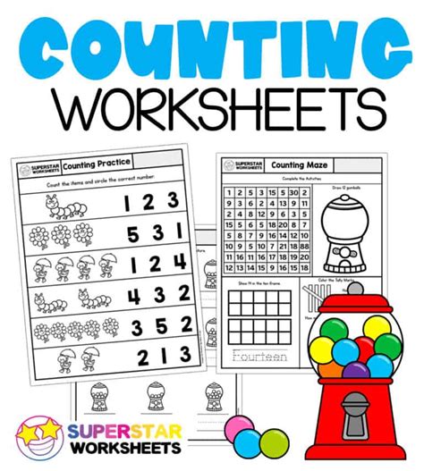 Kindergarten Math Worksheets - Superstar Worksheets