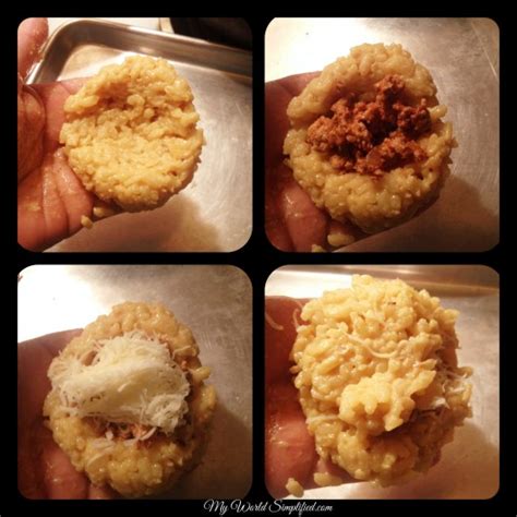 Italian Rice Balls – My World Simplified