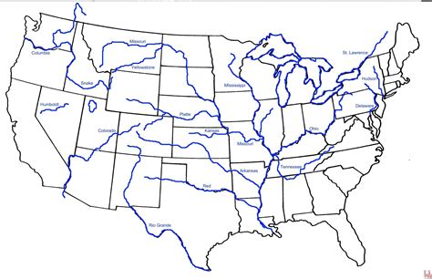 Physical Map of USA With Rivers And Mountains | WhatsAnswer