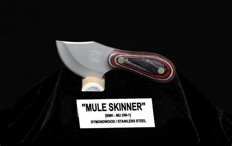 Mule Skinner Knife with Dymondwood Handle and Handmade Leather Sheath | B Merry Studio