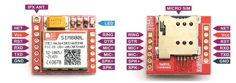 SIM800L Pinout | Arduino, Electronic schematics, Arduino projects