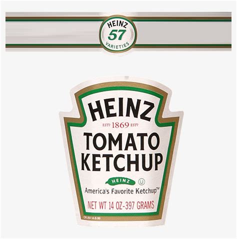 Download Ketchup Bottle Label - Heinz Ketchup Bottle Label - HD ...