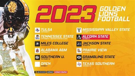 Arkansas Pine-Bluff Released 2023 Football Schedule