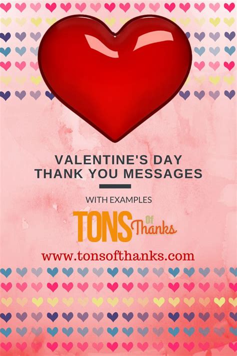 Say Thank You This Valentine's Day: 25 Example Messages | Valentine messages, Valentine messages ...