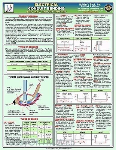 Electrical Conduit Bending Quick-Card : A Unique Quick-Reference Guide by Builder's Book Inc ...