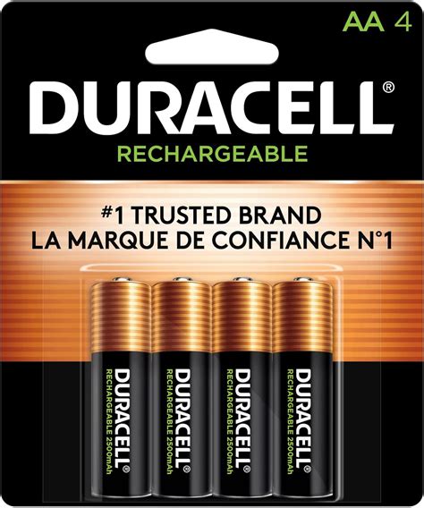 Duracell - Rechargeable AA Batteries - long lasting, all-purpose Double ...