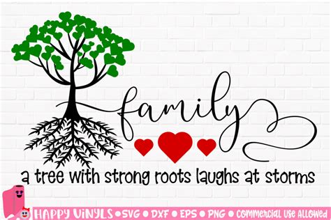 Family Tree With Strong Roots Laughs - A Home Decor SVG File