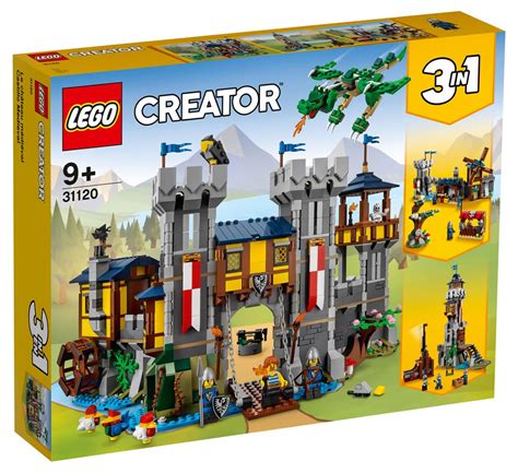 LEGO Creator 3-in-1 Medieval Castle (31120) Amazon Sale - August 2023 ...