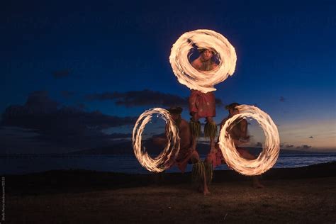 "Traditional Hawaiian Fire Dancers" by Stocksy Contributor "Shelly ...