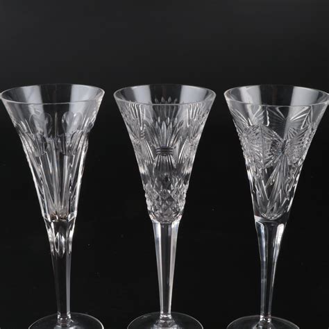 Waterford Crystal Millennium Series Champagne Flutes, 1996-2005 | EBTH