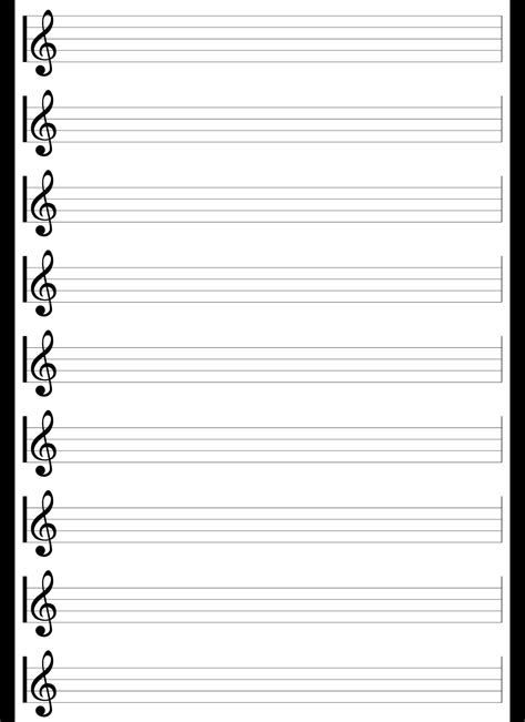 Music Staff Paper Free Printable - Get What You Need For Free