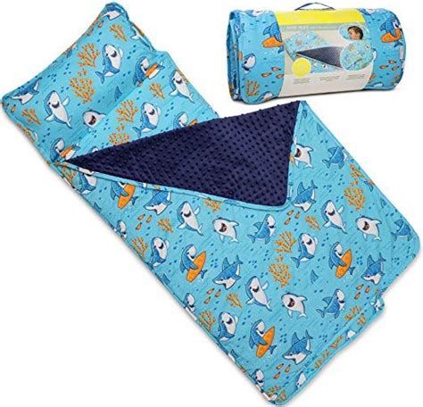 Kids Nap Mat with Removable Pillow - Soft, Lightweight Mats, Easy Clean ...