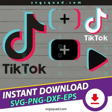 Tik Tok Bundle SVG PNG EPS DXF Cricut, Silhouette, TikTok - SvgSquad