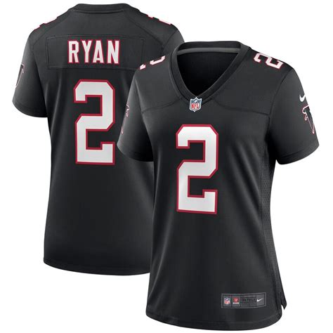 Women's Nike Matt Ryan Black Atlanta Falcons Throwback Game Jersey