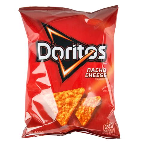 Doritos Individual Bags of Nacho Cheese Flavored Chips - 64/Case