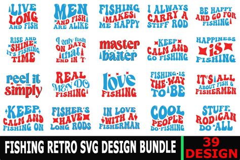 Retro Fishing Quotes Svg Bundle, Graphic by Graphics Store · Creative Fabrica