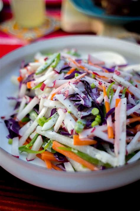 Rainbow Jicama Salad with Poppy Seed Dressing | ¡HOLA! JALAPEÑO¡HOLA ...