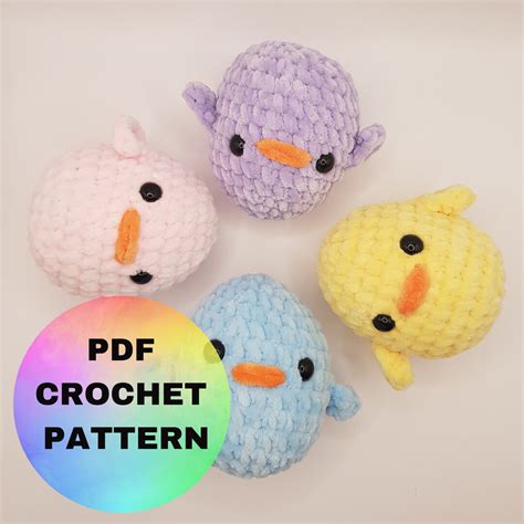 Mini Chick Crochet Pattern / Chick Crochet Pattern / Amigurumi Chick - Etsy