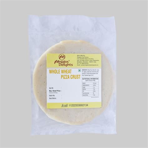 Whole Wheat Pizza Crust - Megalos Food