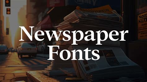 newspaper fonts | HipFonts